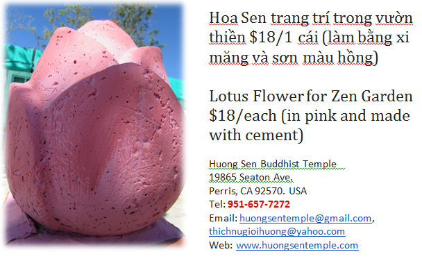 cement lotus for zen garden